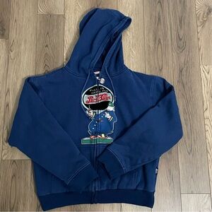 Vintage Pepsi Cola Heavy Sweater Hoodie Blue Keystone Cop Logo